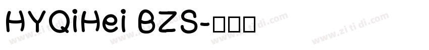 HYQiHei BZS字体转换
